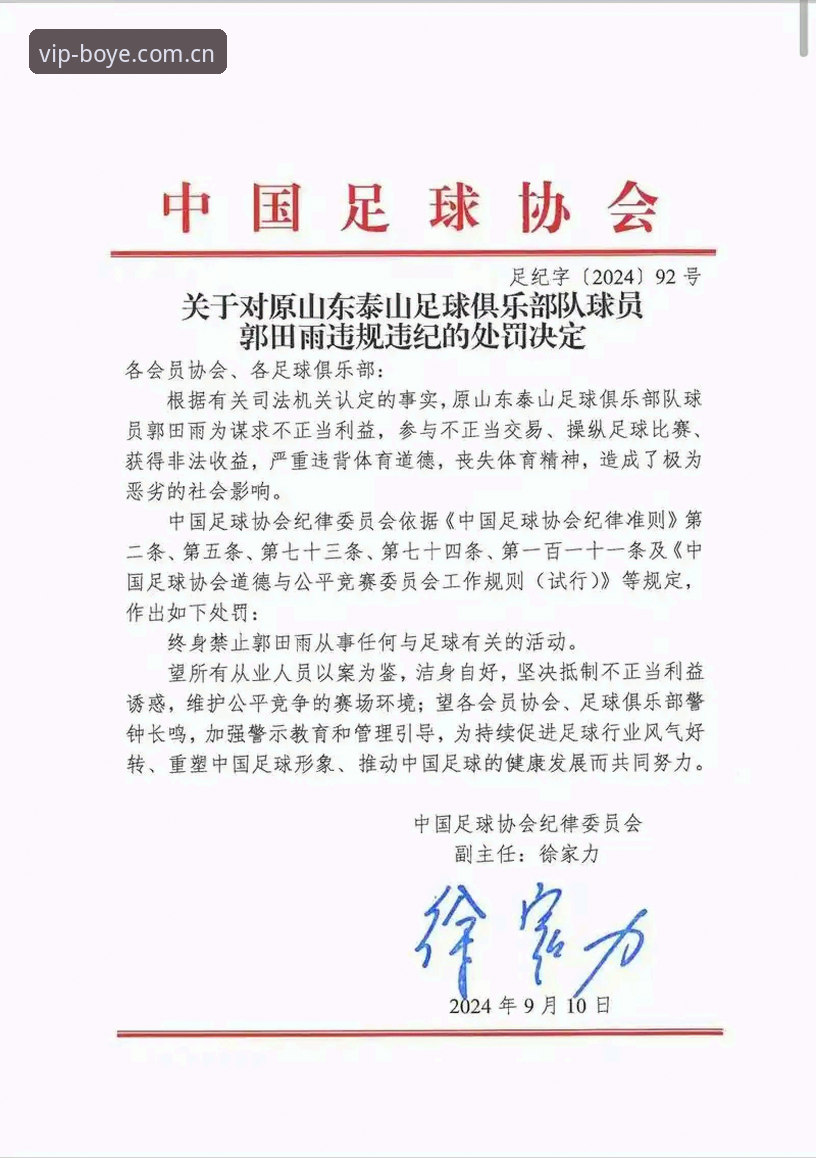 博业体育官网哪个好 中国足协第三批禁足名单深度解析:65人受罚背后,足球反腐进入深水区